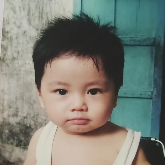 Hung when he was probably one or two years old